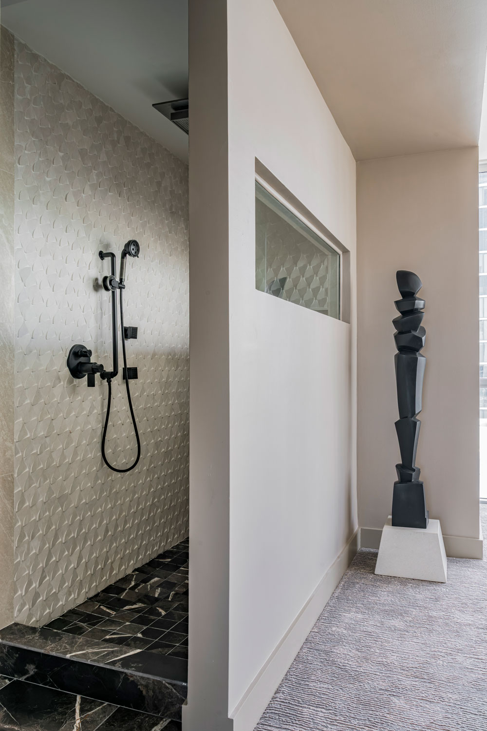 Miami Florida Project | Bathroon & Decorative Column | Luxury Residential Interior | Fava Design Group